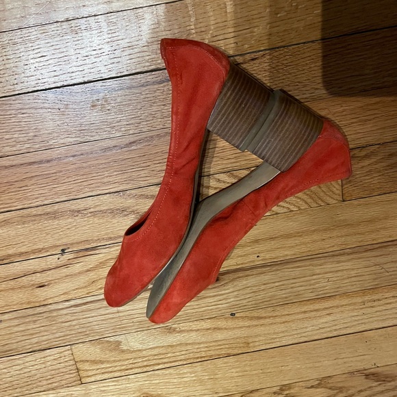 ✅Caslon Suede Pumps Chunky Business Casual Party colorful bright coastal comfy - Picture 5 of 7